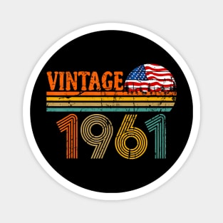 59 Years Old 1961 Vintage 59th Birthday Gift Ideas T-Shirt Magnet